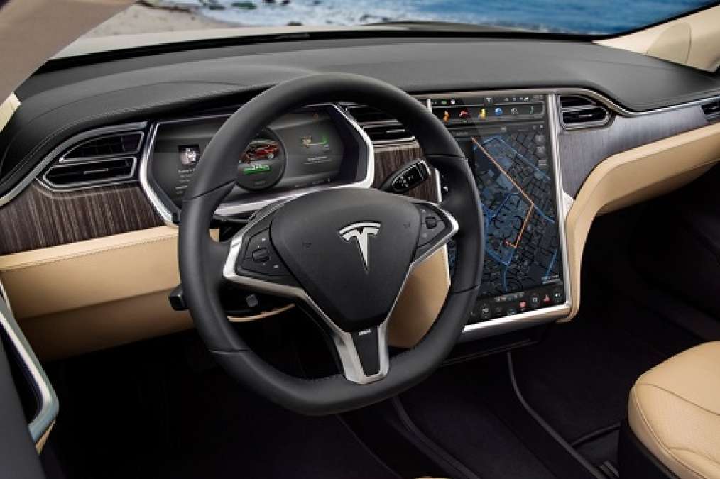 Interior of a tesla deals model s